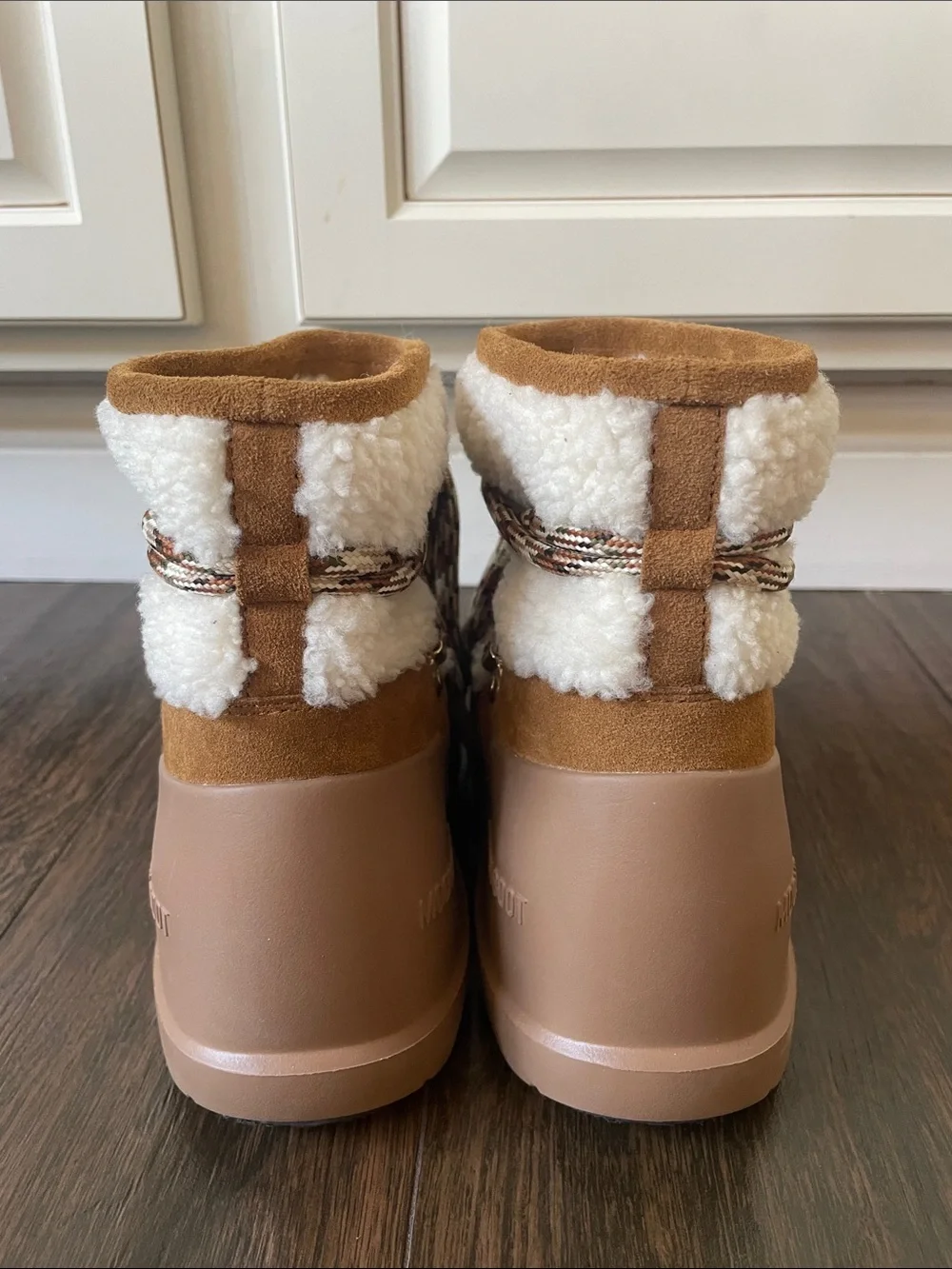 MOON BOOT Luna Shearling Snow Boots!